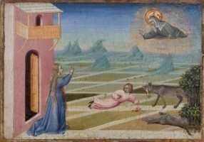 Santa Chiara ottiene il risanamento per un bambino assalito da un lupo, Giovanni di Paolo, sec. XV. The Museum of Fine Arts, Houston, USA. Photograph © The Museum of Fine Arts. www.mfah.org